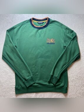 Chubbies Sweatshirt Men Green Sky's Out Thighs Out Pullover Sweater Crew M